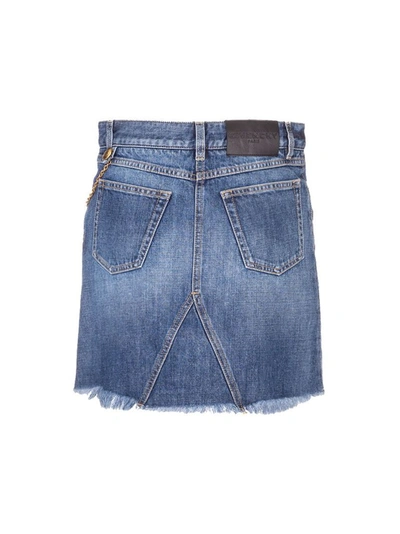 Shop Givenchy Women's Blue Other Materials Skirt