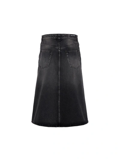 Shop Balenciaga Women's Black Other Materials Skirt
