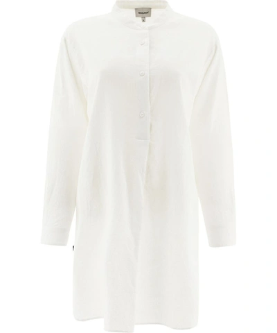 Shop Woolrich Women's White Cotton Shirt