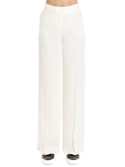 Shop Karl Lagerfeld Women's White Acrylic Pants