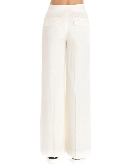 Shop Karl Lagerfeld Women's White Acrylic Pants