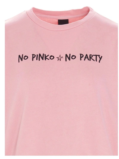 Shop Pinko Women's Pink Other Materials Sweatshirt