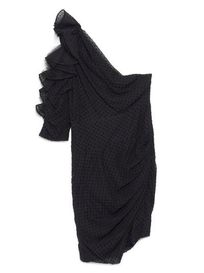 Shop Alexandre Vauthier Women's Black Cotton Dress