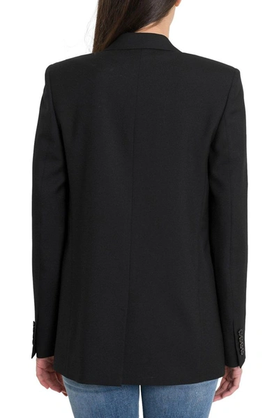 Shop Saint Laurent Women's Black Wool Blazer