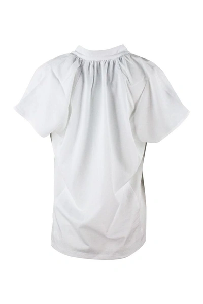 Shop Fabiana Filippi Women's White Cotton T-shirt