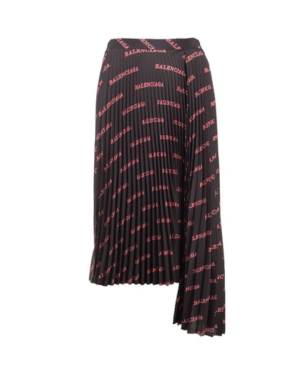 Shop Balenciaga Women's Black Polyester Skirt