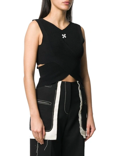 Shop Off-white Women's Black Fabric Top