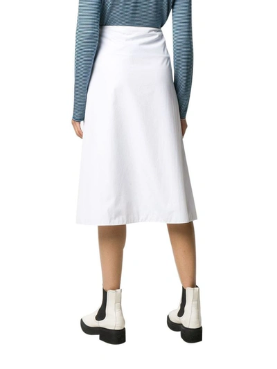 Shop Marni Women's White Cotton Skirt