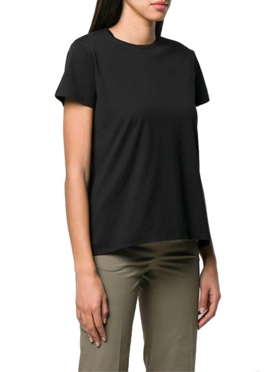 Shop Aspesi Women's Black Cotton T-shirt