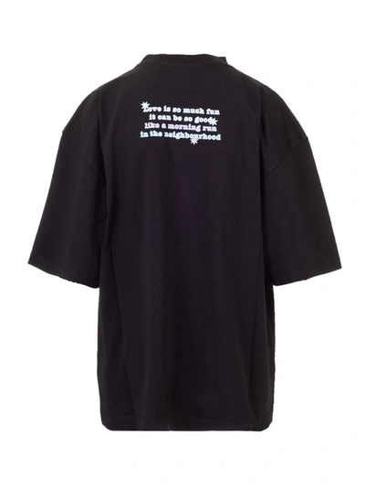 Shop Balenciaga Women's Black Cotton T-shirt