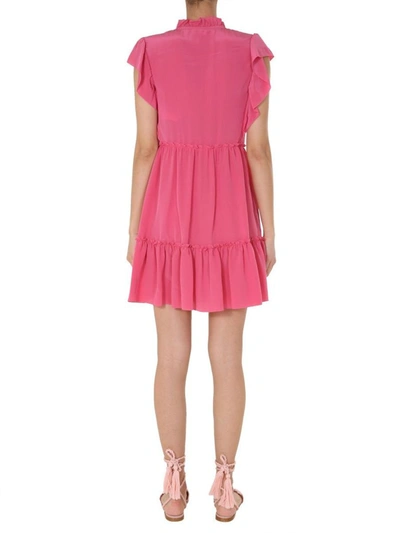 Shop Red Valentino Women's Pink Silk Dress