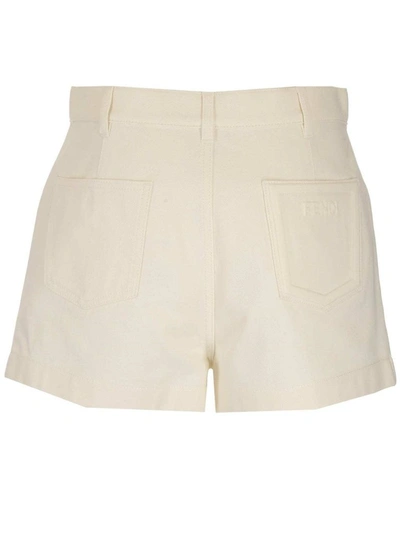 Shop Fendi Women's White Other Materials Shorts