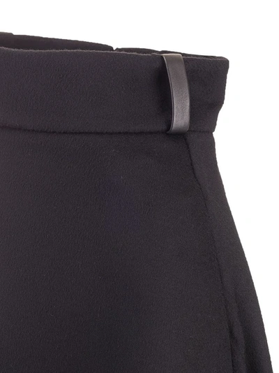 Shop Saint Laurent Women's Black Wool Skirt