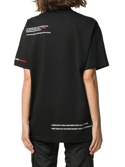 Shop Burberry Women's Black Cotton T-shirt