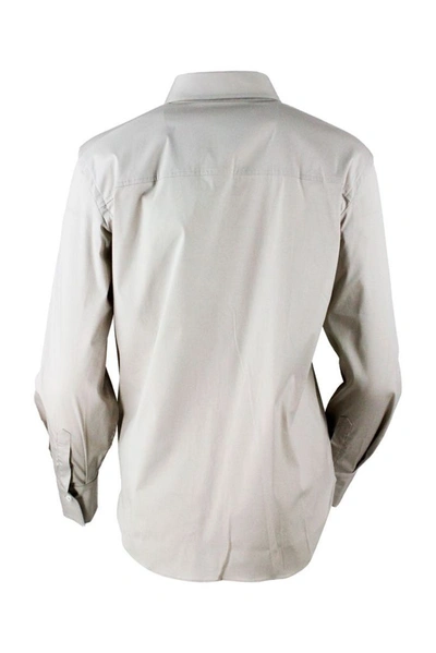 Shop Brunello Cucinelli Women's Beige Cotton Shirt