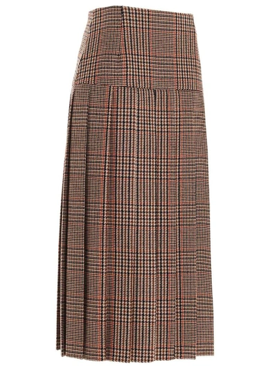 Shop Prada Women's Brown Wool Skirt