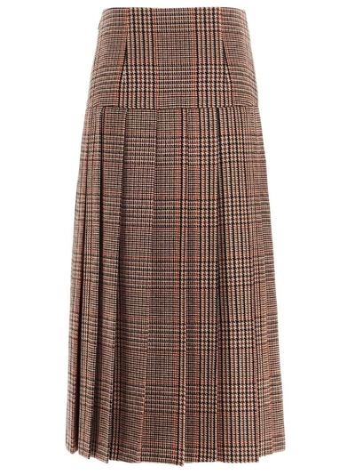 Shop Prada Women's Brown Wool Skirt
