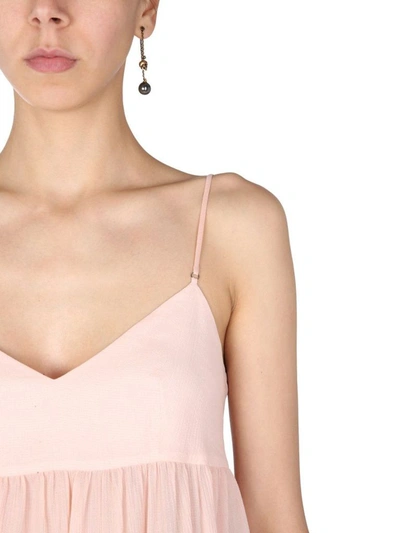 Shop Alexander Mcqueen Women's Pink Cotton Top