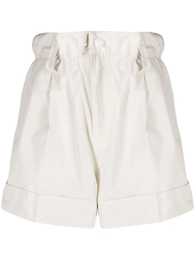 Shop Moncler Women's White Polyester Shorts