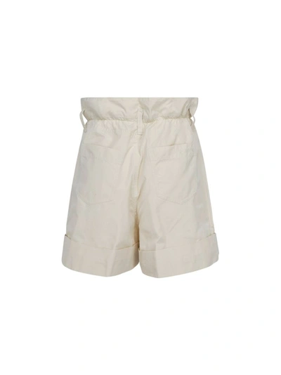 Shop Moncler Women's White Polyester Shorts