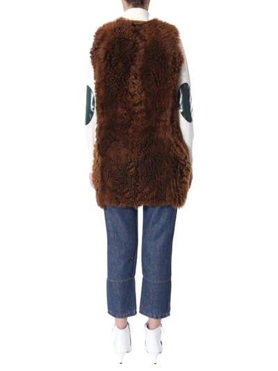 Shop Marni Women's Brown Leather Vest