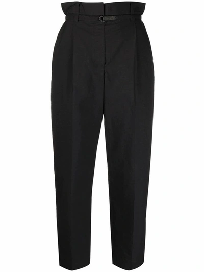 Shop Brunello Cucinelli Women's Black Cotton Pants