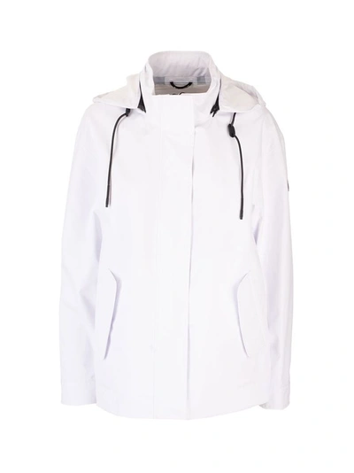 Shop Moose Knuckles Women's White Polyester Outerwear Jacket