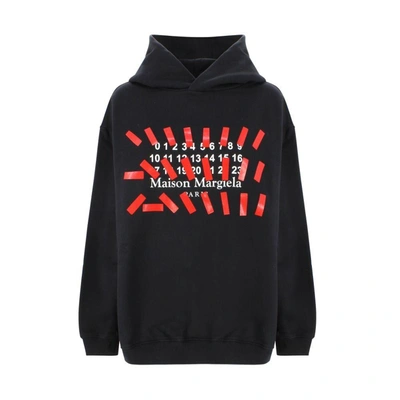 Shop Maison Margiela Black Sweatshirt