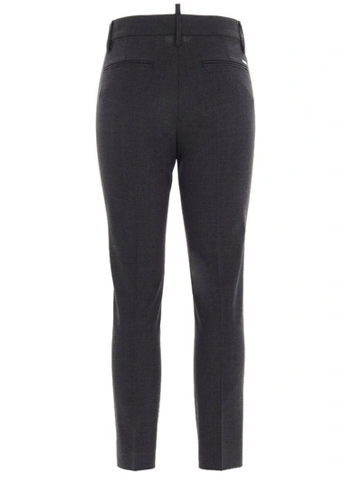 Shop Dsquared2 Women's Grey Wool Pants