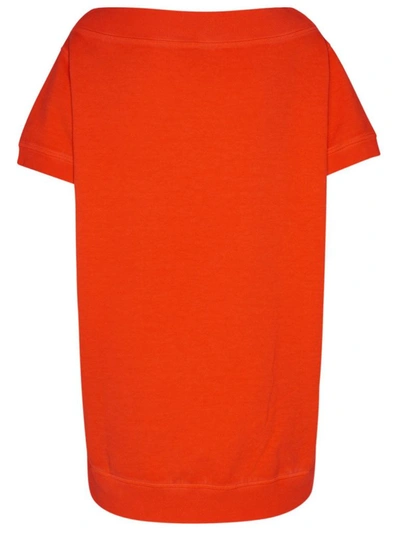 Shop Dsquared2 Women's Orange Cotton Dress