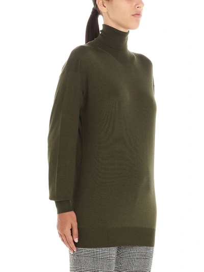 Tom Ford Turtleneck Cashmere And Silk Sweater In Green