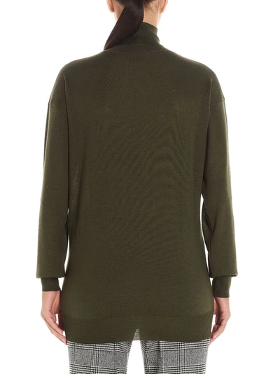 Tom Ford Turtleneck Cashmere And Silk Sweater In Green