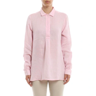 Shop Fay Women's Pink Linen Shirt