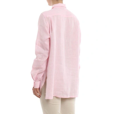 Shop Fay Women's Pink Linen Shirt