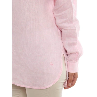 Shop Fay Women's Pink Linen Shirt