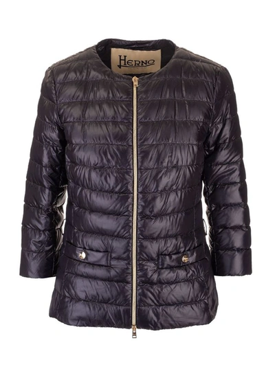 Shop Herno Women's Black Polyamide Down Jacket