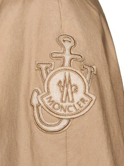 Shop Moncler Beige Trench Coat