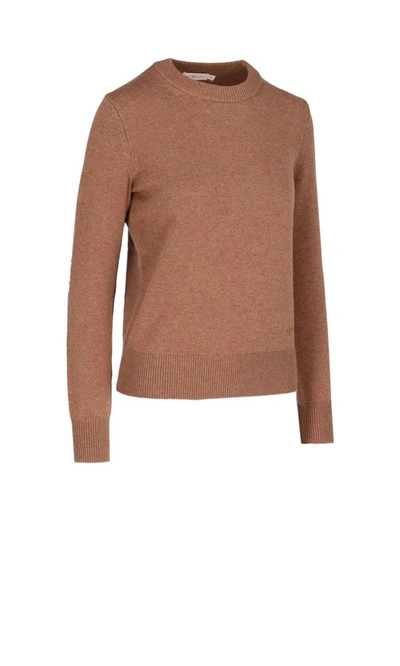 Shop Tory Burch Women's Brown Cashmere Sweater
