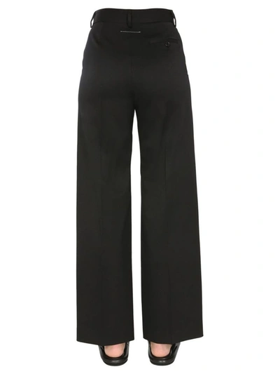 Shop Maison Margiela Women's Black Polyester Pants