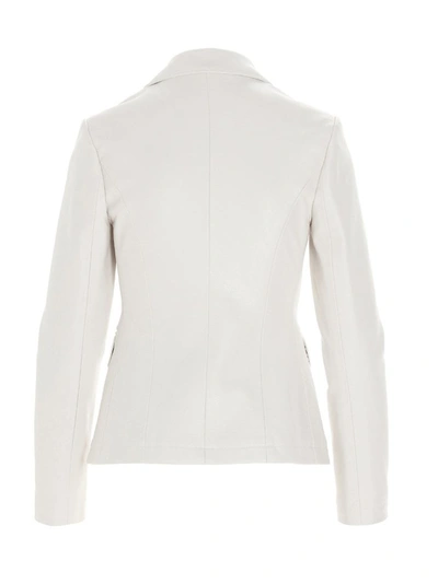 Shop Pinko Women's White Other Materials Blazer