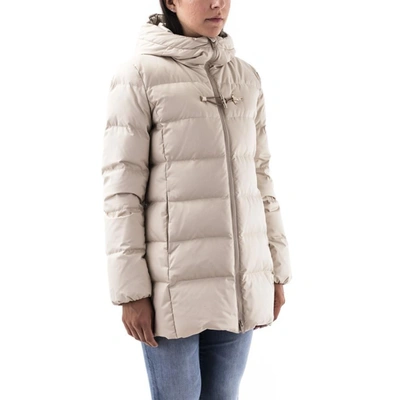 Shop Fay Women's Beige Polyamide Down Jacket