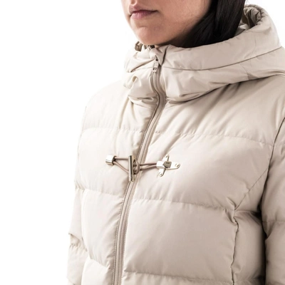 Shop Fay Women's Beige Polyamide Down Jacket