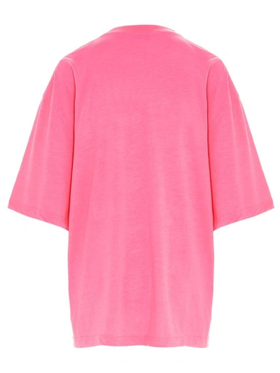 Shop Balenciaga Women's Pink Polyester T-shirt