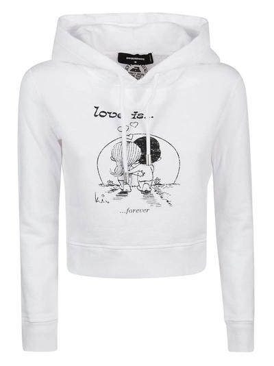 Dsquared2 Love Is Forever Sweatshirt In White In White