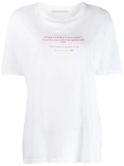 Shop Stella Mccartney Women's White Cotton T-shirt