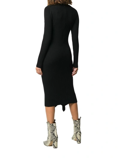 Shop Michael Kors Women's Black Wool Dress