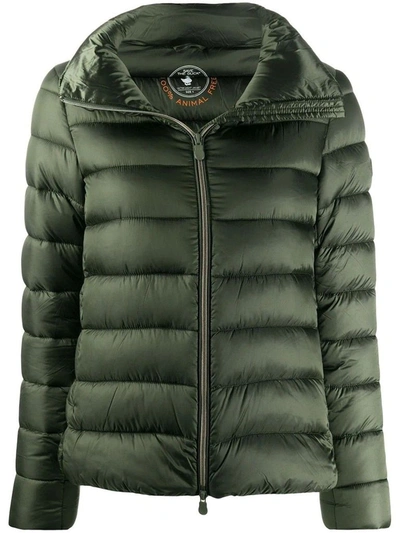 Shop Save The Duck Women's Green Down Jacket