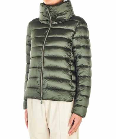 Shop Save The Duck Women's Green Down Jacket