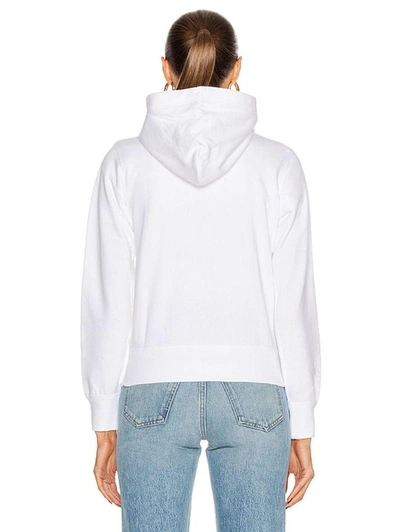 Shop Comme Des Garçons Play Women's White Cotton Sweatshirt