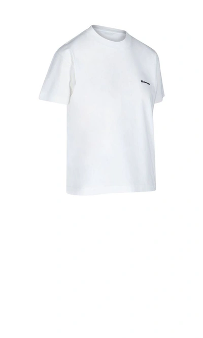 Shop Balenciaga Women's White Cotton T-shirt